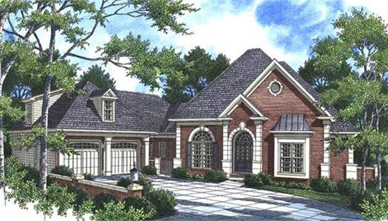image of courtyard house plan 5839